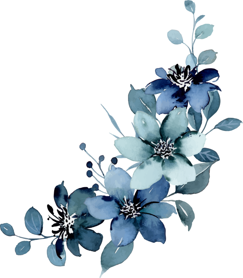 blue flowers